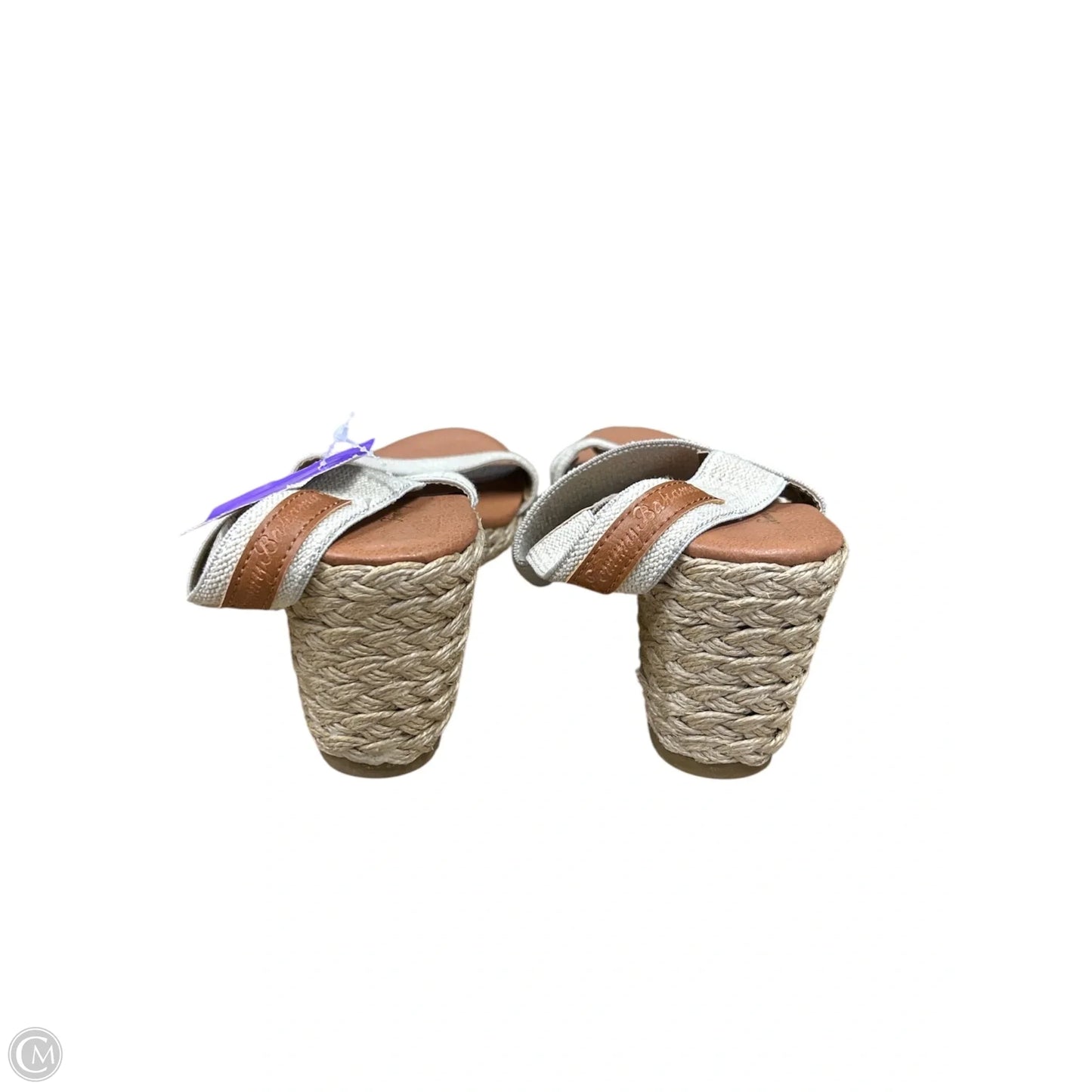 Sandals Heels Wedge By Tommy Bahama In Tan, Size: 8