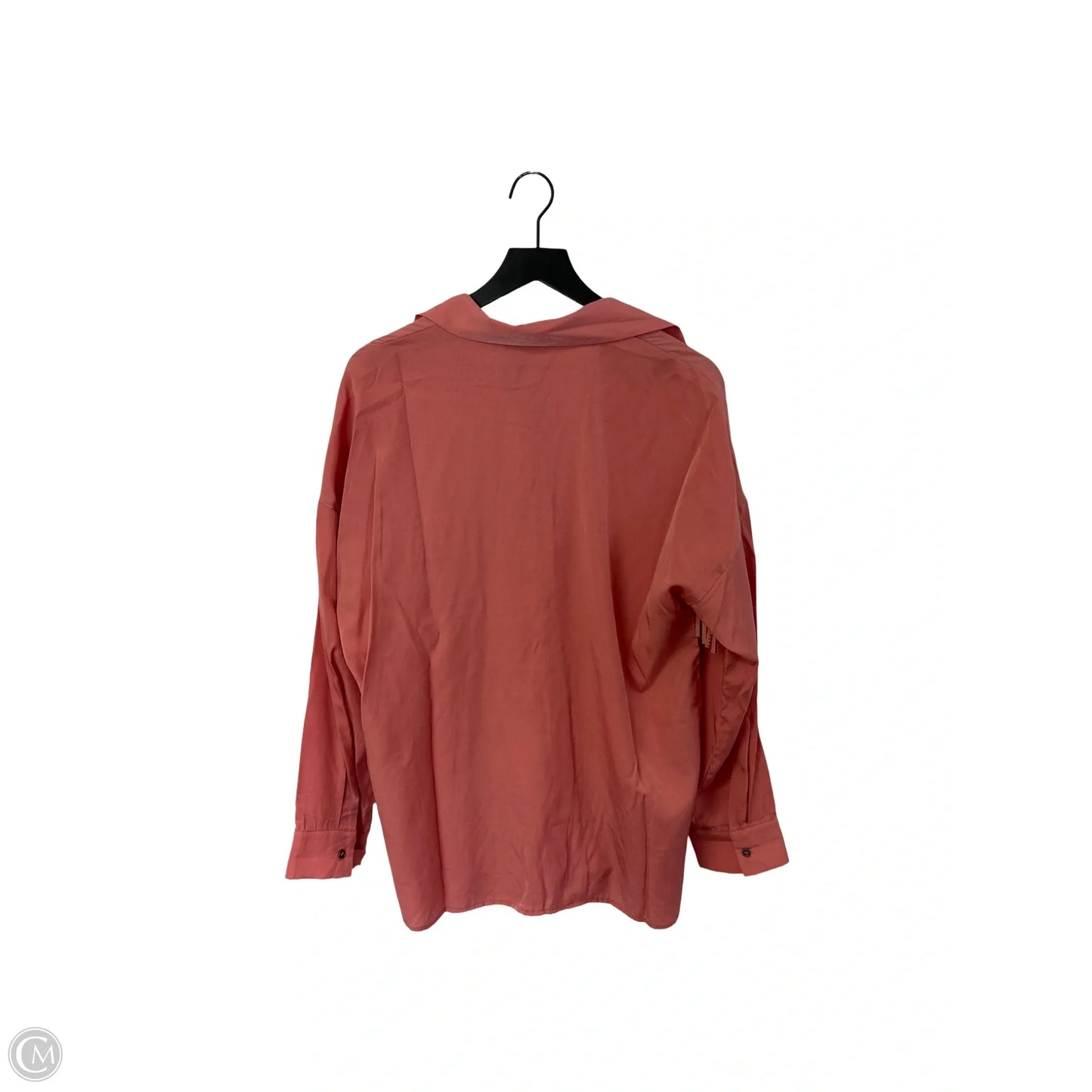 Blouse Long Sleeve By Savanna Jane In Pink, Size: L