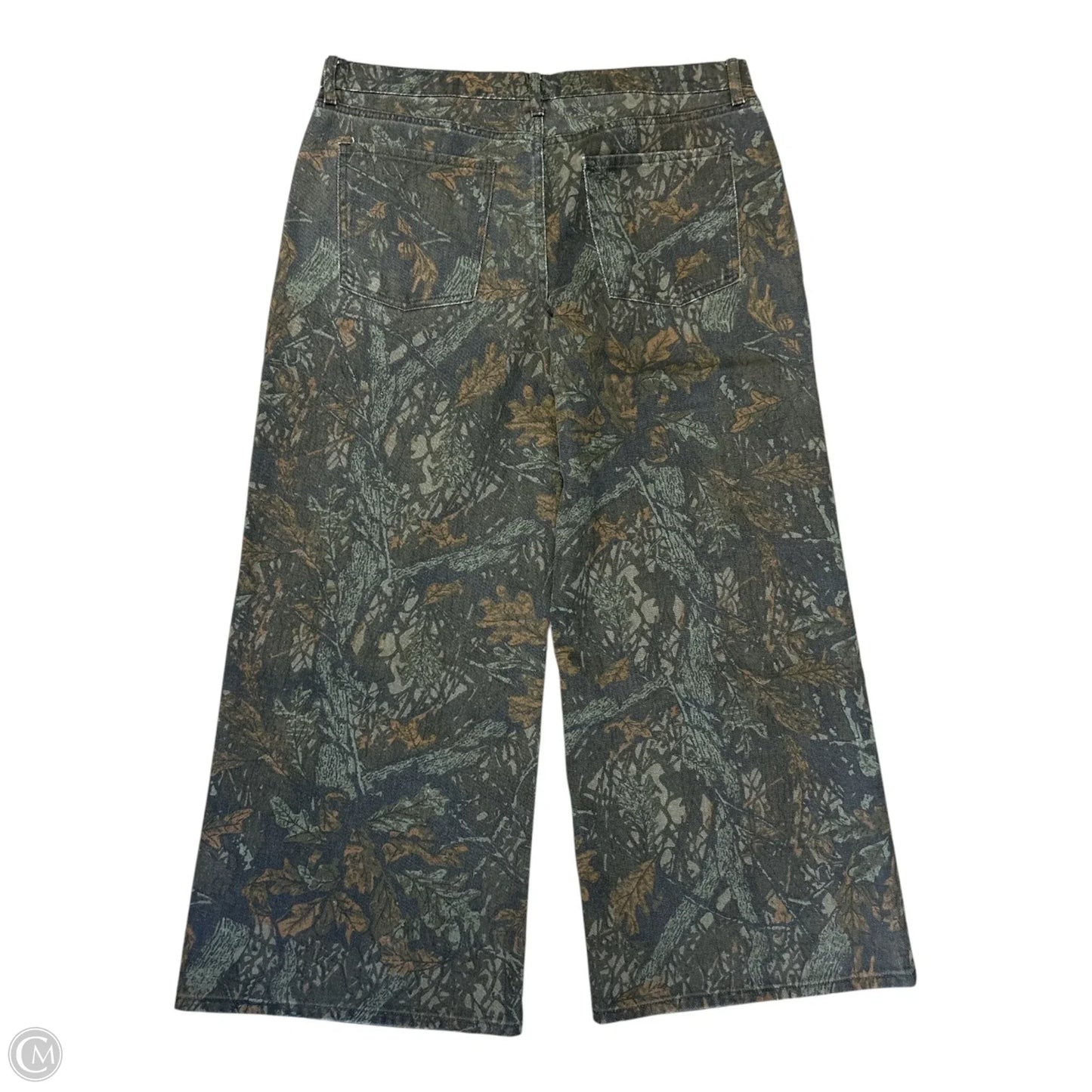 Jeans Wide Leg By Cmc In Camouflage Print, Size: 14