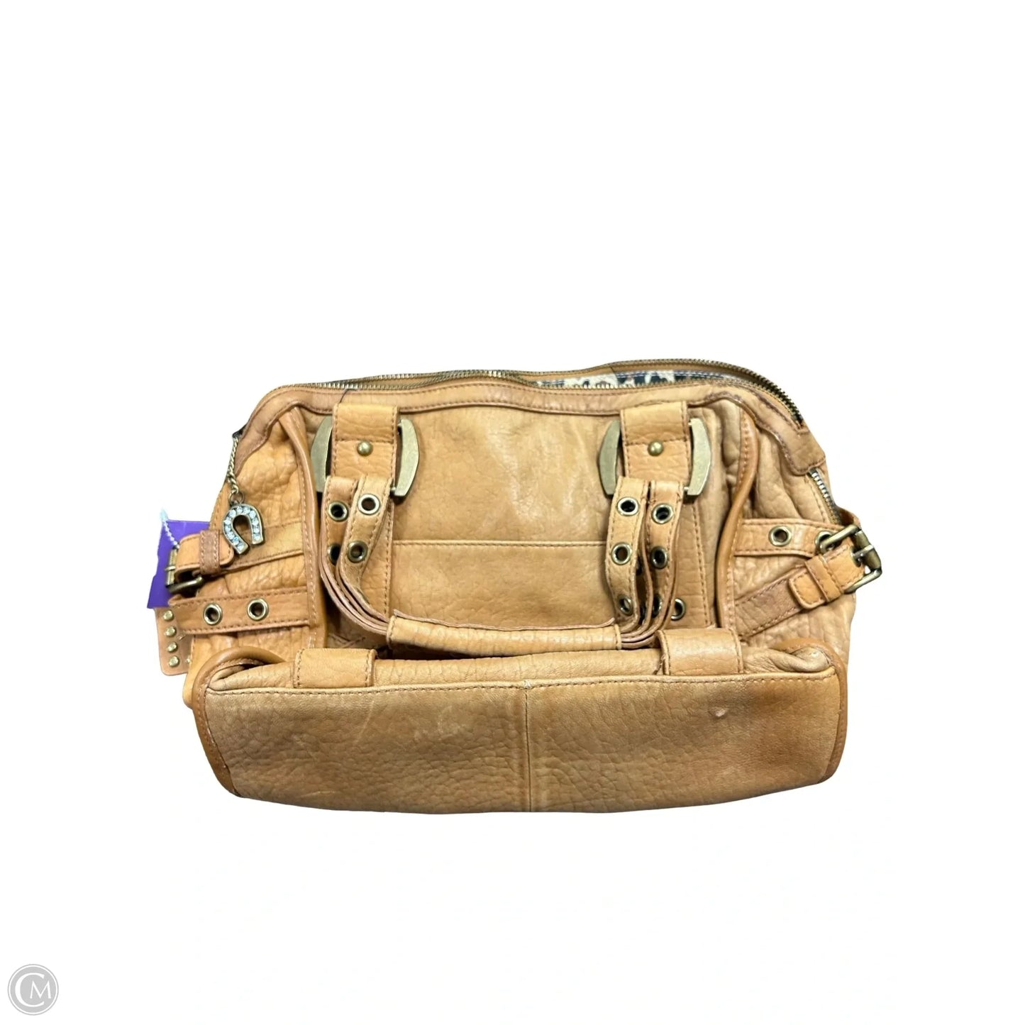 Handbag Leather By Betsey Johnson, Size: Medium