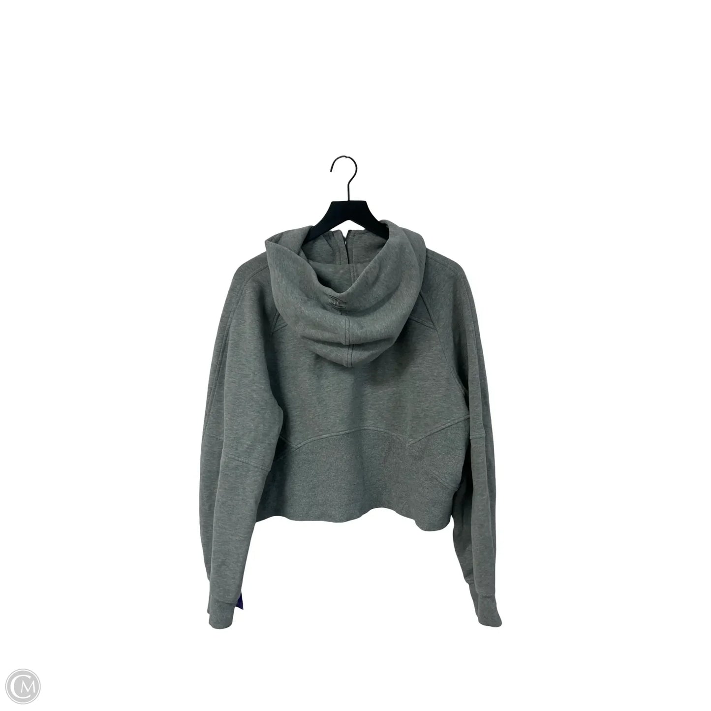 Athletic Sweatshirt Hoodie By Lululemon In Grey, Size: Xl