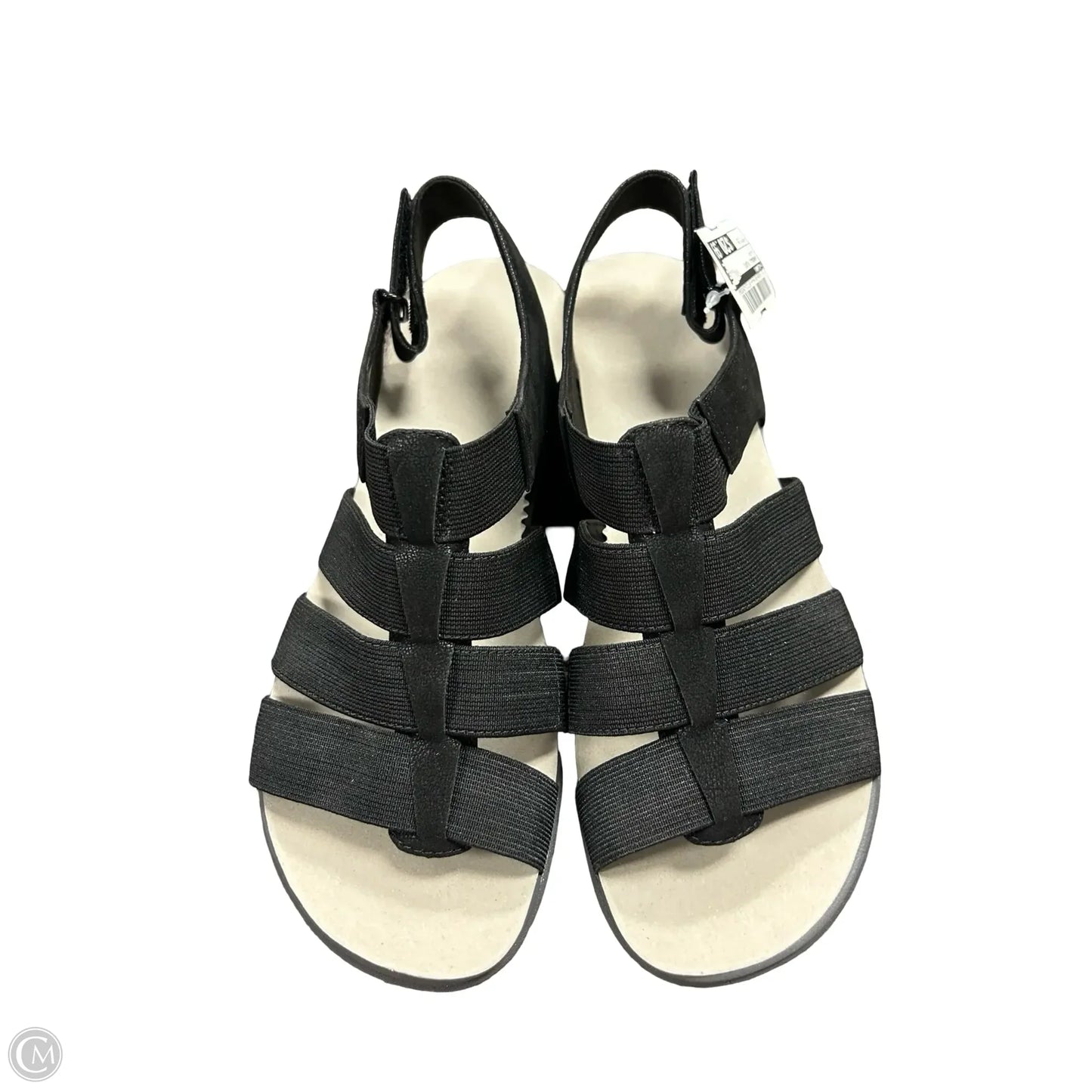 Sandals Flats By Clarks In Black, Size: 7.5