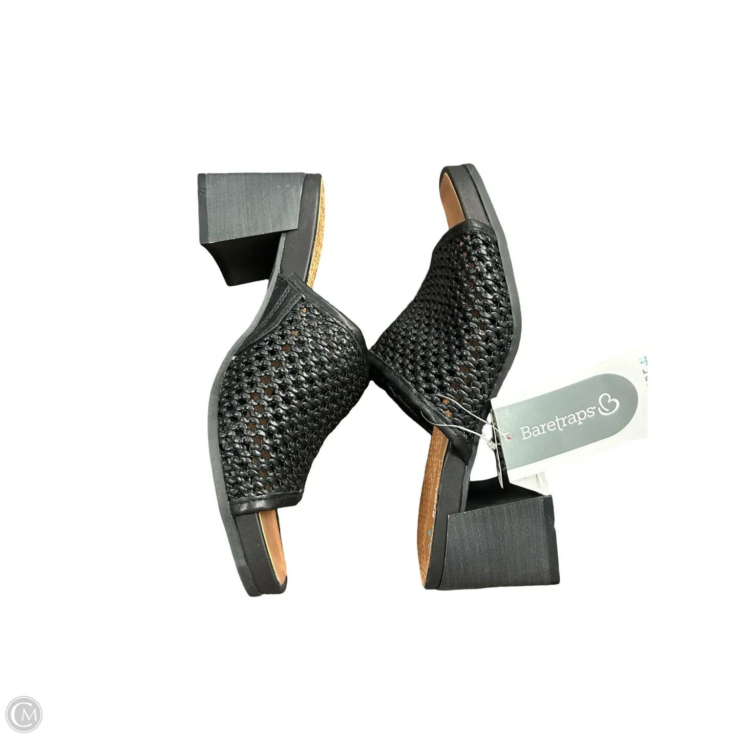Sandals Heels Block By Bare Traps In Black, Size: 7.5