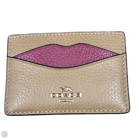 Wallet Designer By Coach, Size: Small
