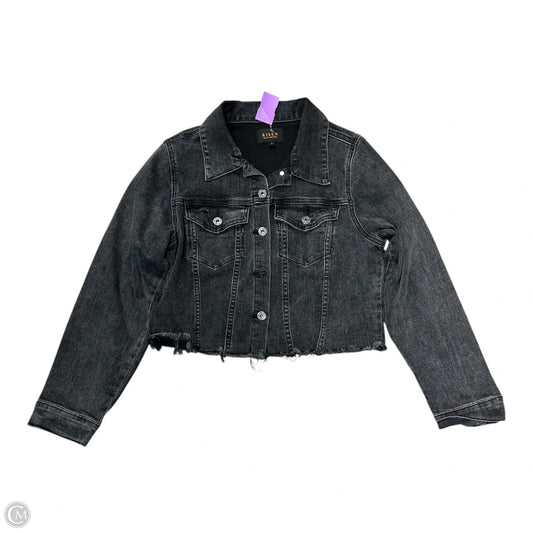 Jacket Denim By Risen In Black Denim, Size: L