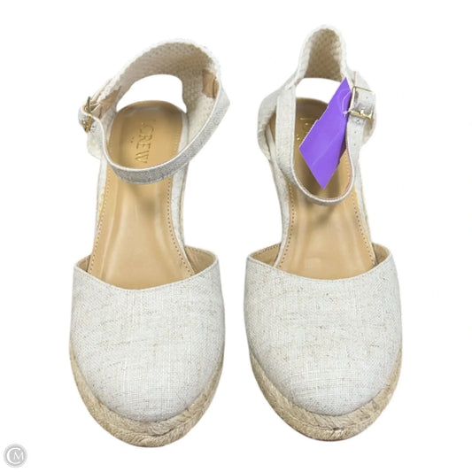 Shoes Heels Wedge By J. Crew In Cream, Size: 7