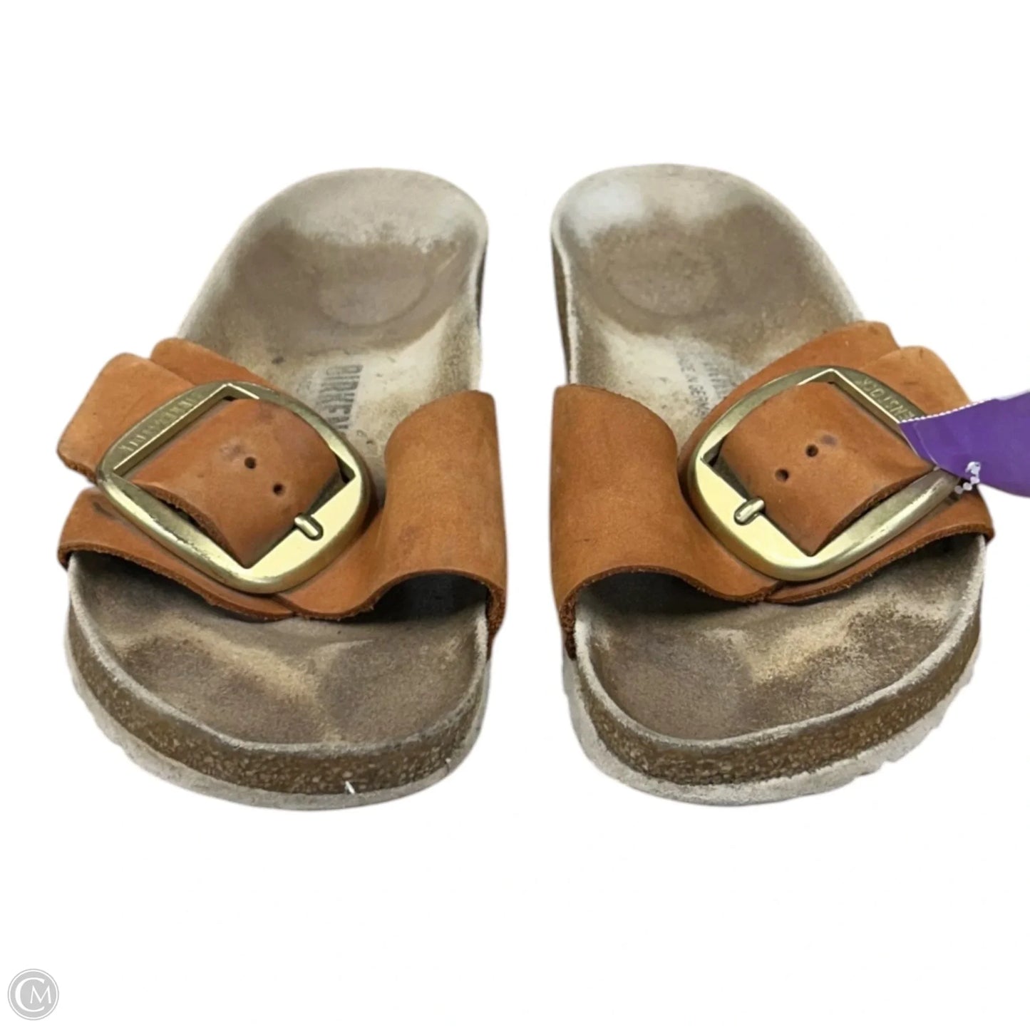 Sandals Flats By Birkenstock In Brown, Size: 6
