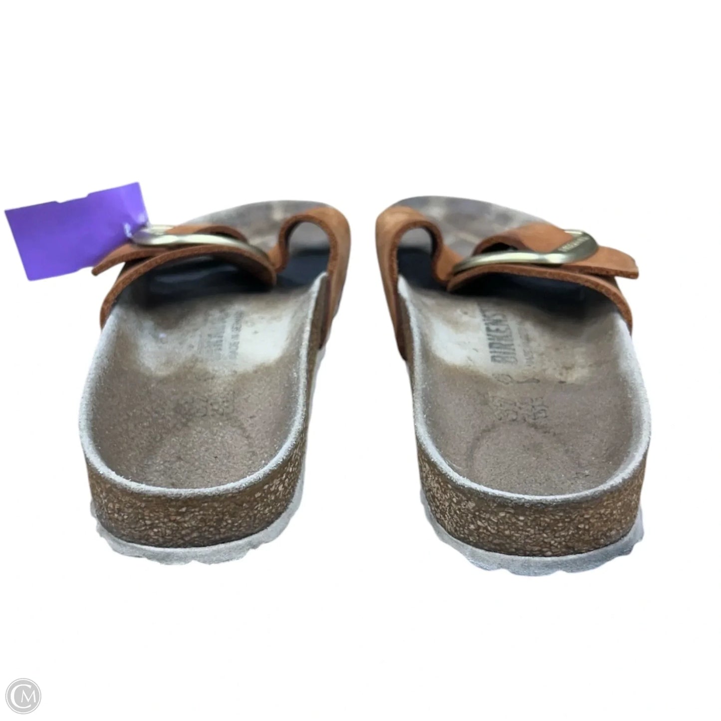 Sandals Flats By Birkenstock In Brown, Size: 6