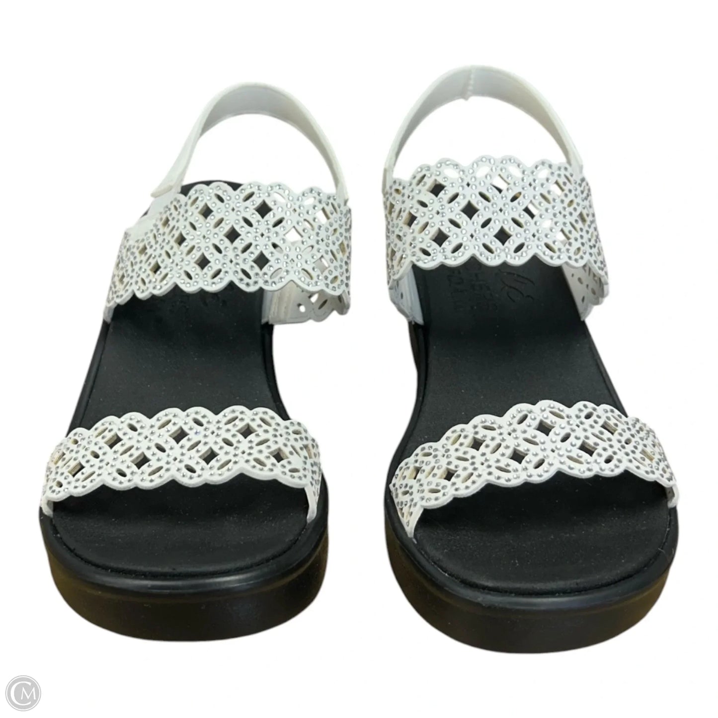 Sandals Heels Wedge By Skechers In White, Size: 8