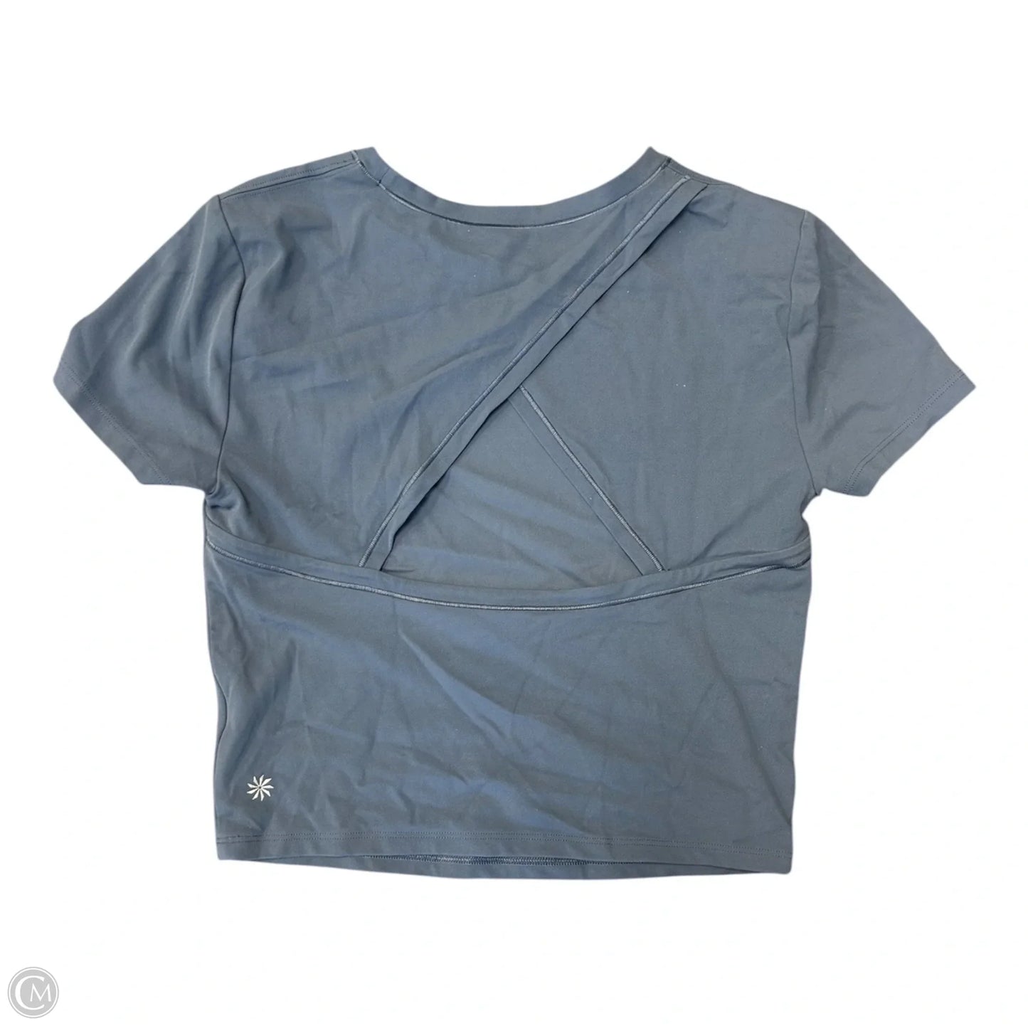 Athletic Top Short Sleeve By Athleta In Blue, Size: S