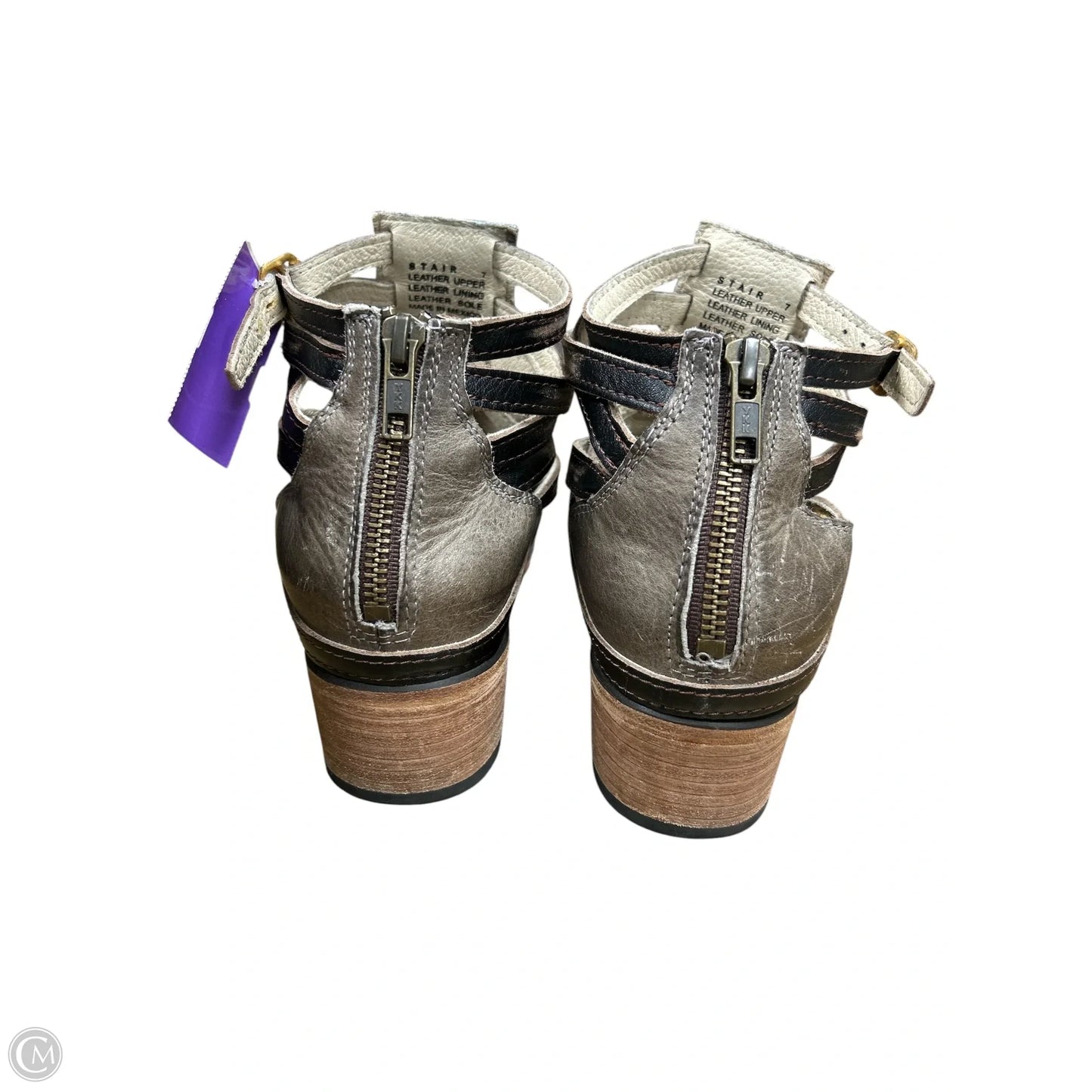 Boots Leather By Freebird In Taupe, Size: 7