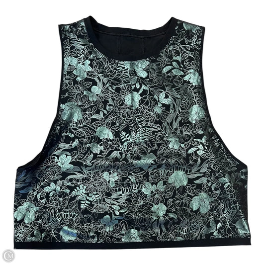 Athletic Tank Top By Lululemon In Floral Print, Size: 6