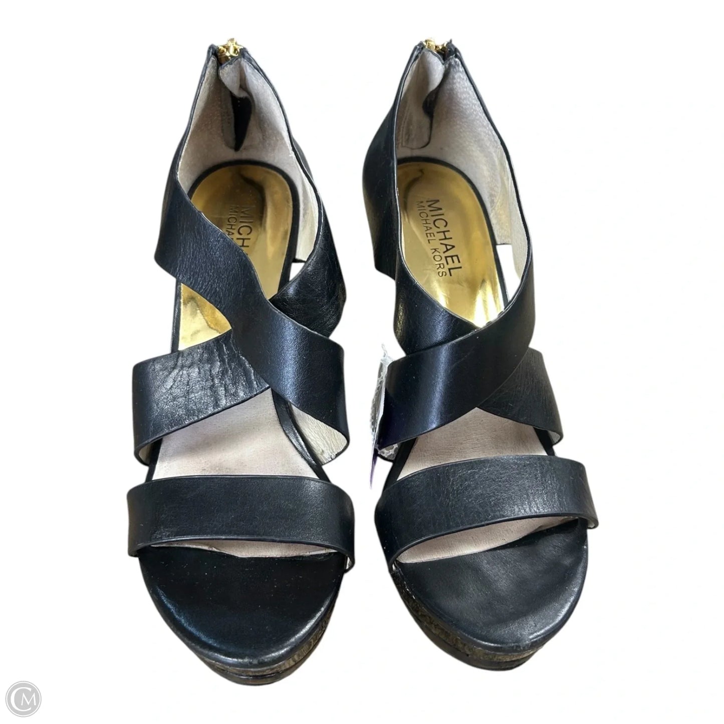 Sandals Heels Stiletto By Michael By Michael Kors In Black, Size: 8