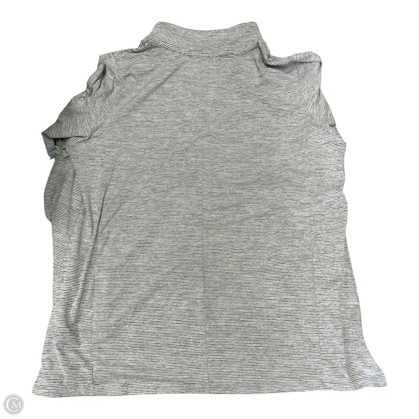 Athletic Jacket By Clothes Mentor In Grey & White, Size: 1x