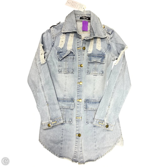 Jacket Denim By Clothes Mentor In Blue Denim, Size: S