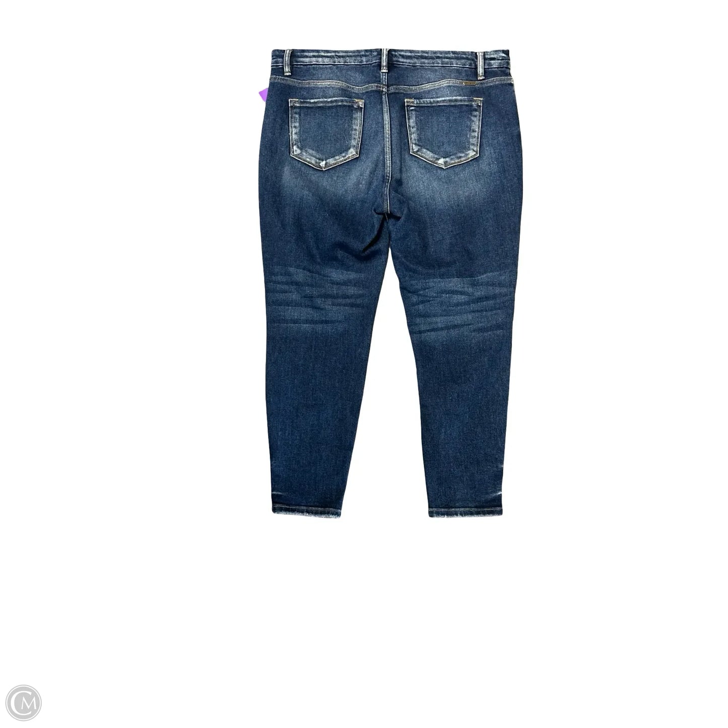 Jeans Skinny By Kancan In Blue Denim, Size: 18