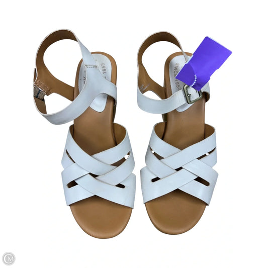 Sandals Heels Block By Kork Ease In Cream, Size: 10