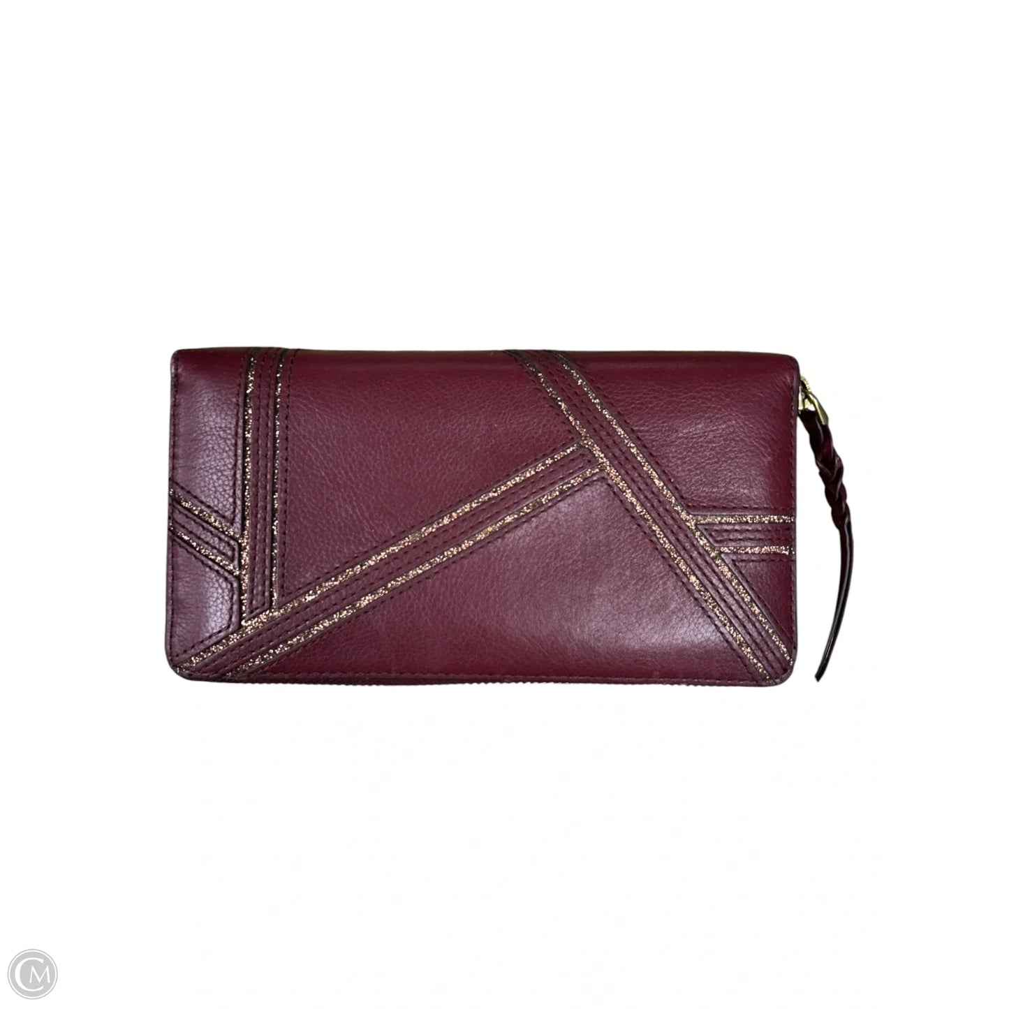 Wallet Leather By Fossil, Size: Large