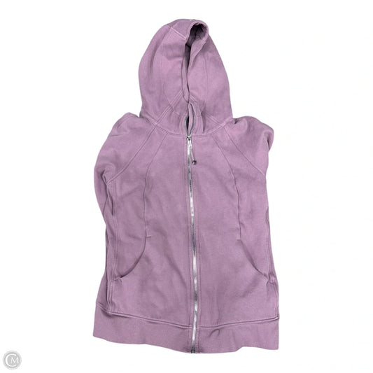 Athletic Sweatshirt Hoodie By Lululemon In Purple, Size: 14