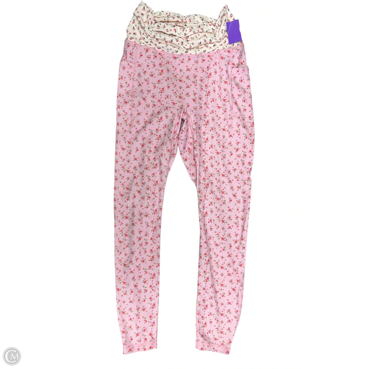 Athletic Leggings By Clothes Mentor In Floral Print, Size: L