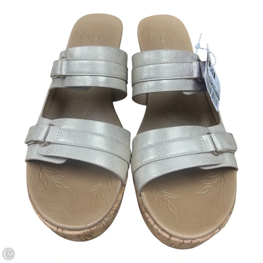 Sandals Heels Wedge By Cl By Chinese Laundry In Gold, Size: 9.5