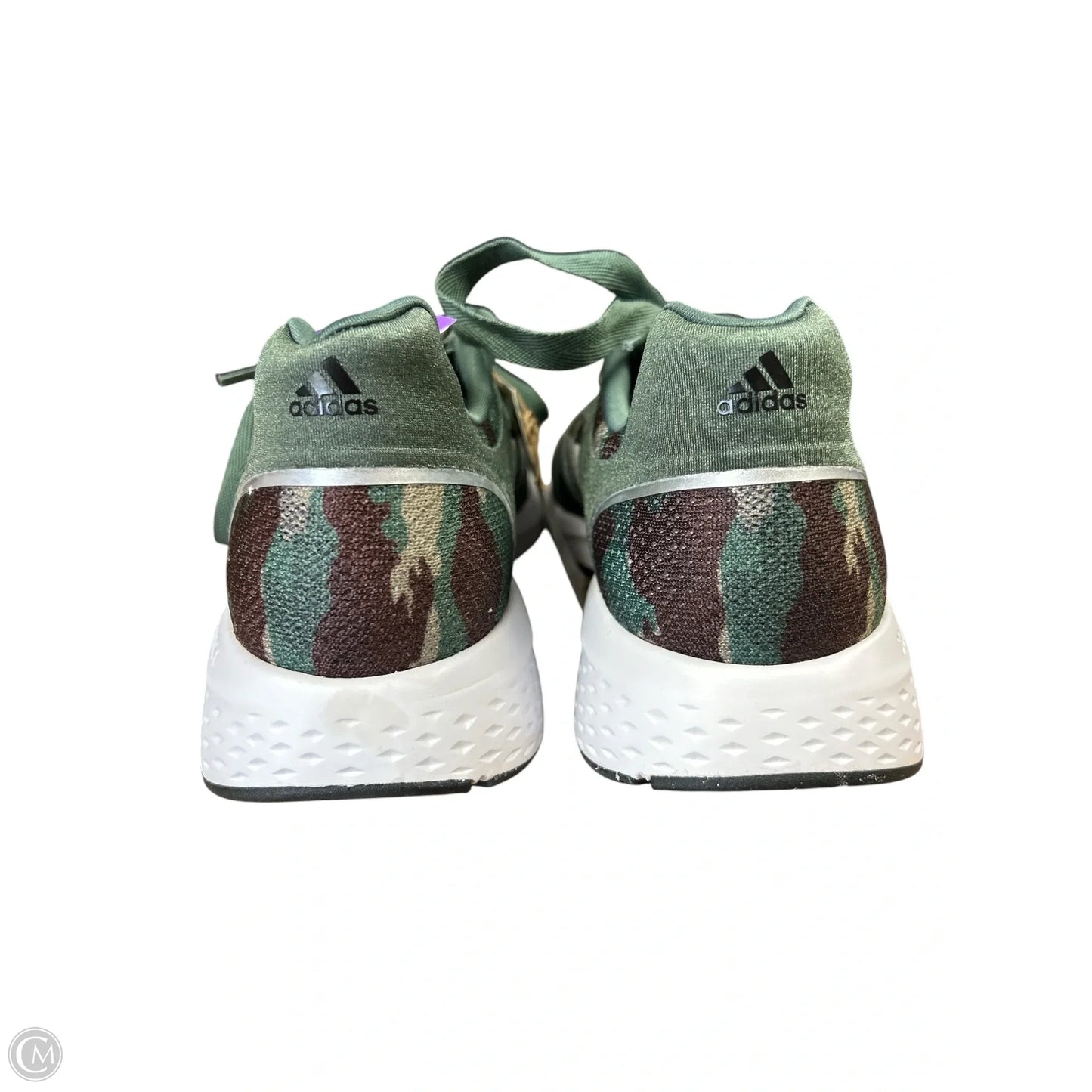 Shoes Athletic By Adidas In Camouflage Print, Size: 8