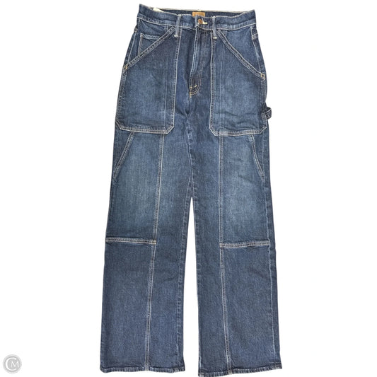 Jeans Wide Leg By Mother In Blue Denim, Size: 6