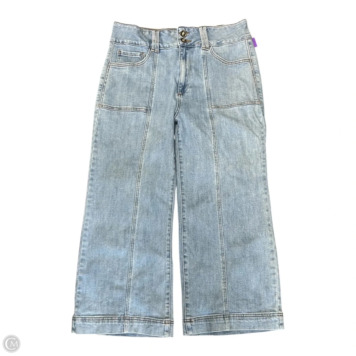 Jeans Wide Leg By Cmc In Blue Denim, Size: 14