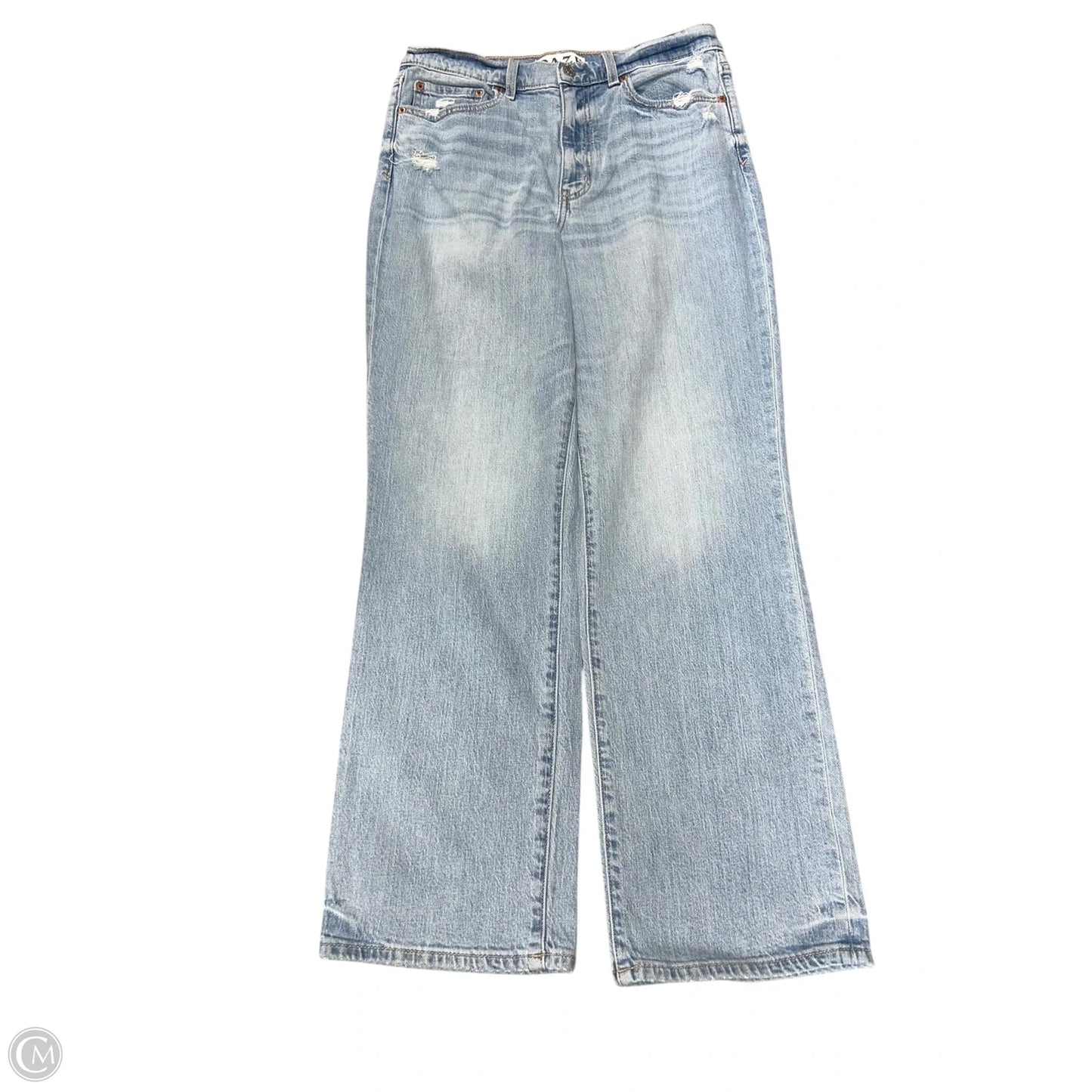 Jeans Straight By Daze In Blue Denim, Size: 10