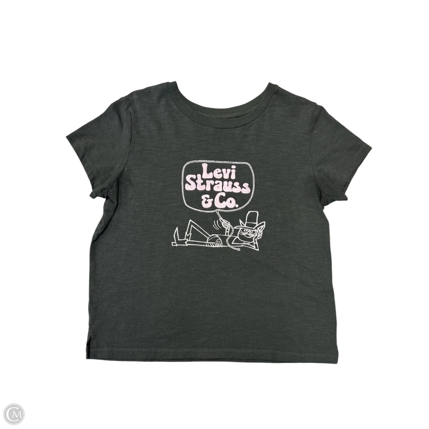 Top Short Sleeve By Levis In Black, Size: S