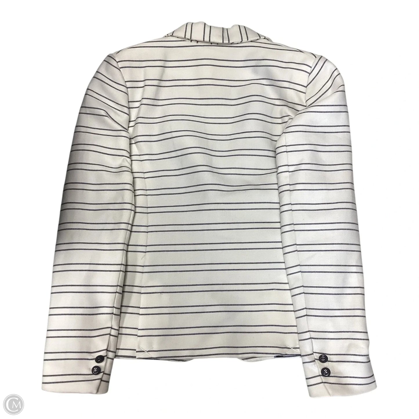 Blazer By Katherine Barclay In Striped Pattern, Size: M