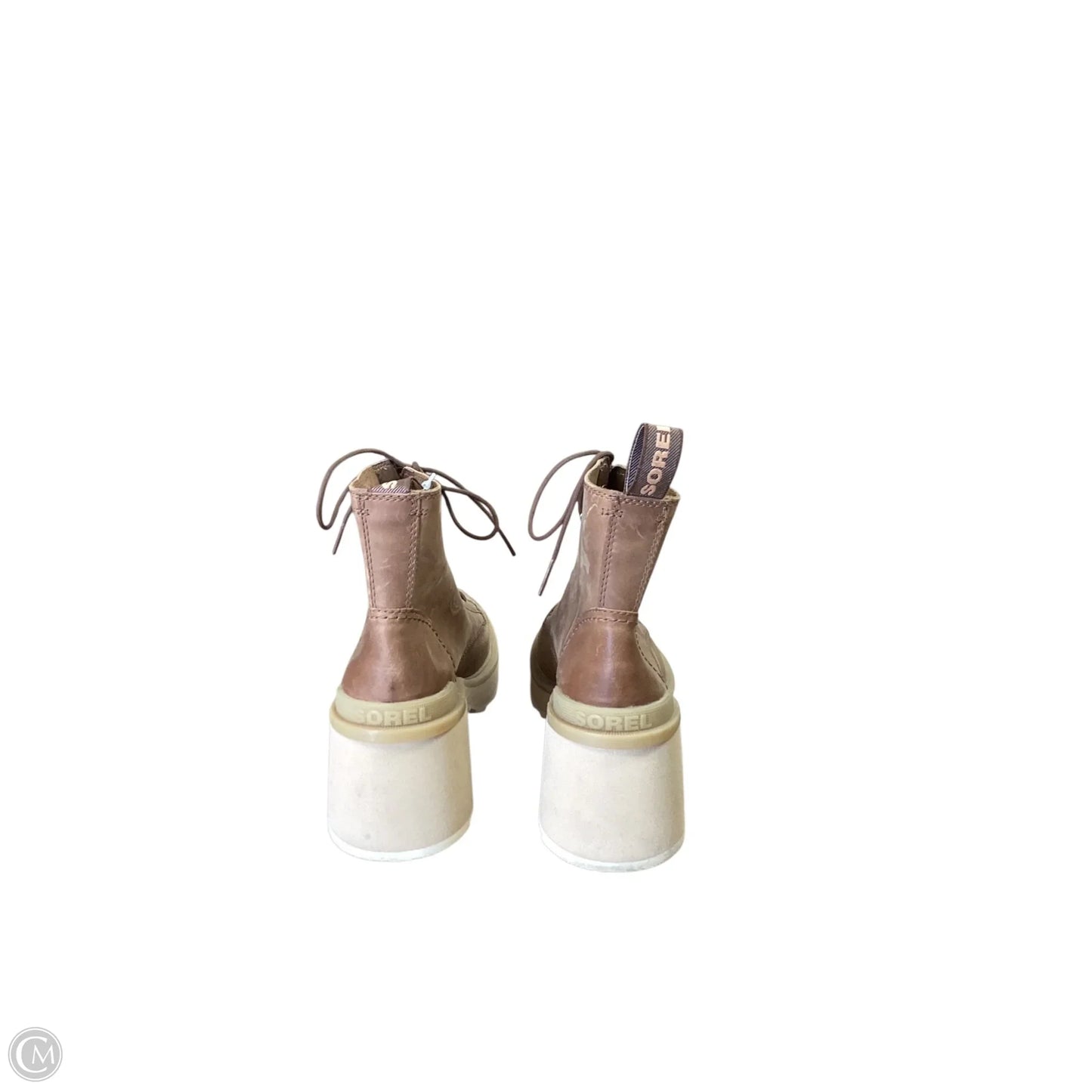 Boots Ankle Heels By Sorel In Brown, Size: 7