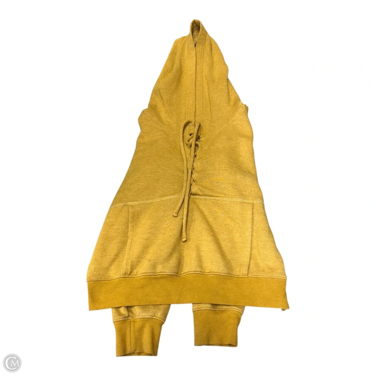 Sweatshirt Hoodie By Free People In Yellow, Size: L