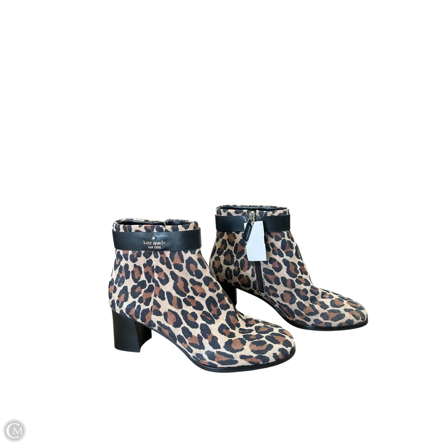 Boots Designer By Kate Spade In Leopard Print, Size: 8.5