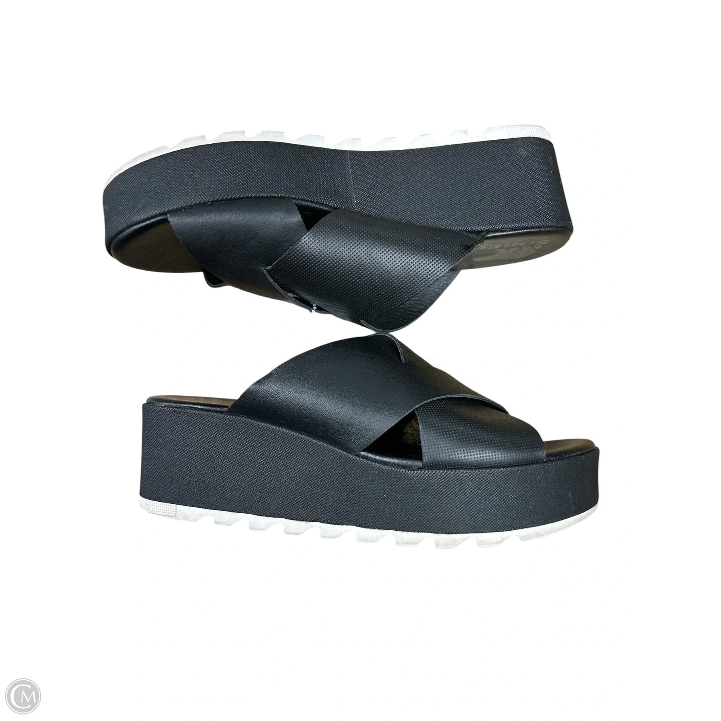 Sandals Heels Wedge By Sorel In Black, Size: 9