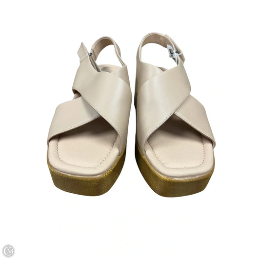 Sandals Heels Wedge By Cmc In Tan, Size: 10
