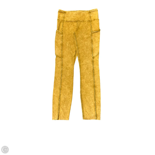 Athletic Leggings By Lululemon In Yellow, Size: 6