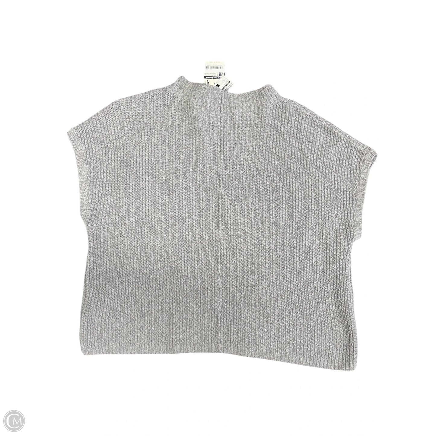 Sweater Short Sleeve By Free People In Grey, Size: M