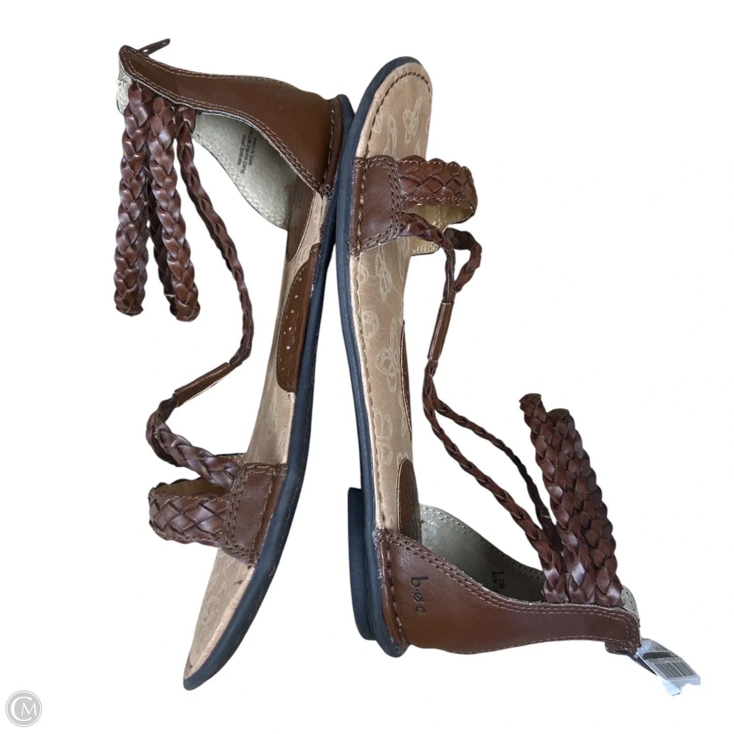 Sandals Flats By Born In Brown, Size: 7