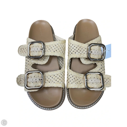 Sandals Flats By Universal Thread In Tan, Size: 8.5
