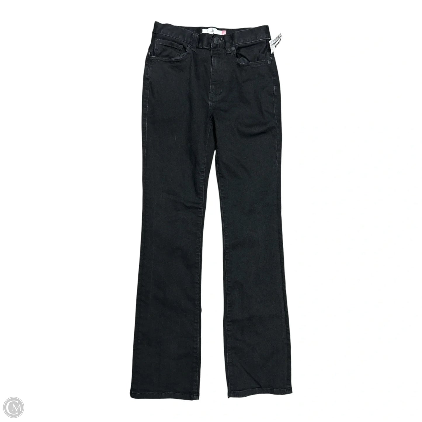 Jeans Straight By Cabi In Black Denim, Size: 0