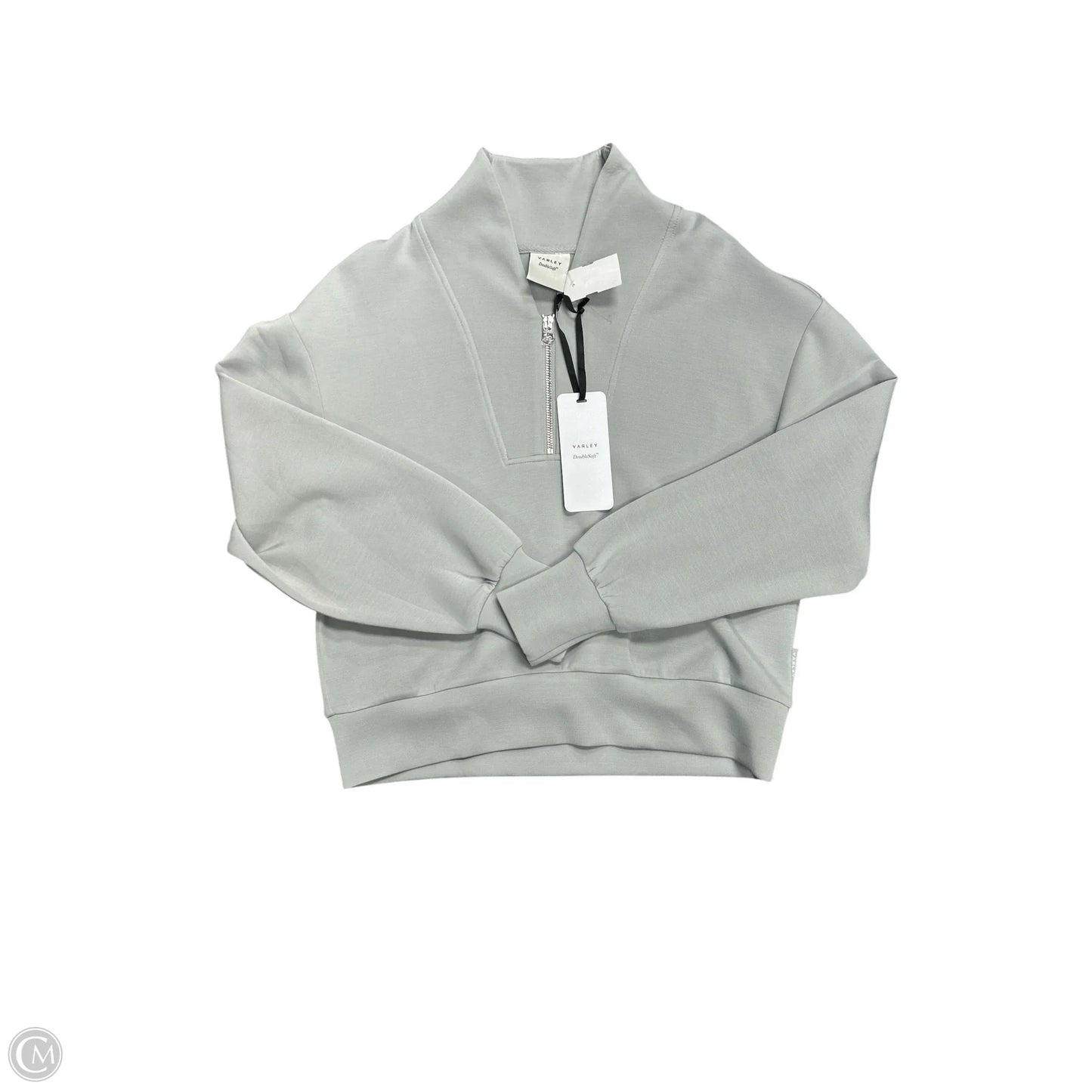 Sweatshirt Collar By Varley In Grey, Size: S