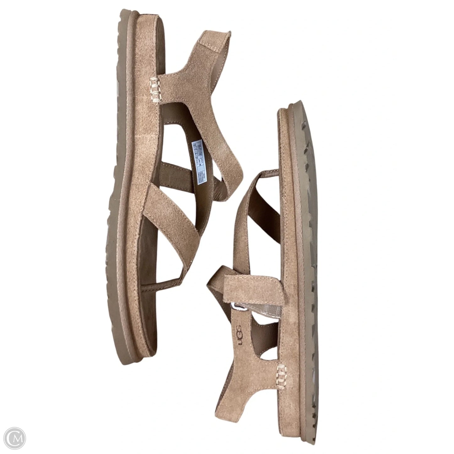 Sandals Designer By Ugg In Brown, Size: 8.5