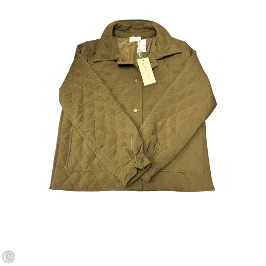 Jacket Puffer & Quilted By Allie Rose In Green, Size: S