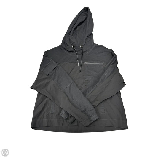 Sweatshirt Hoodie By Cabi In Black, Size: L