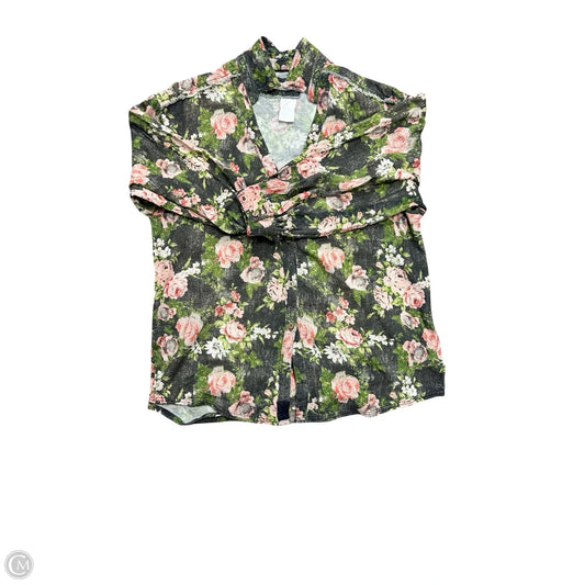 Blouse Long Sleeve By We The Free In Floral Print, Size: M