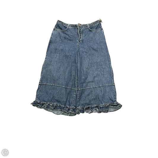 Pants Wide Leg By We The Free In Blue Denim, Size: L