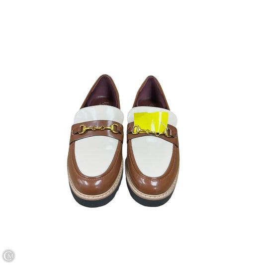 Shoes Flats By Franco Sarto In Brown & Cream, Size: 8