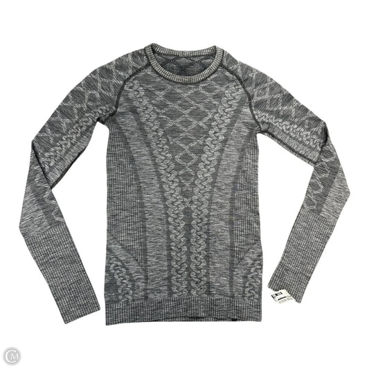 Athletic Top Long Sleeve Crewneck By Lululemon In Grey, Size: 6