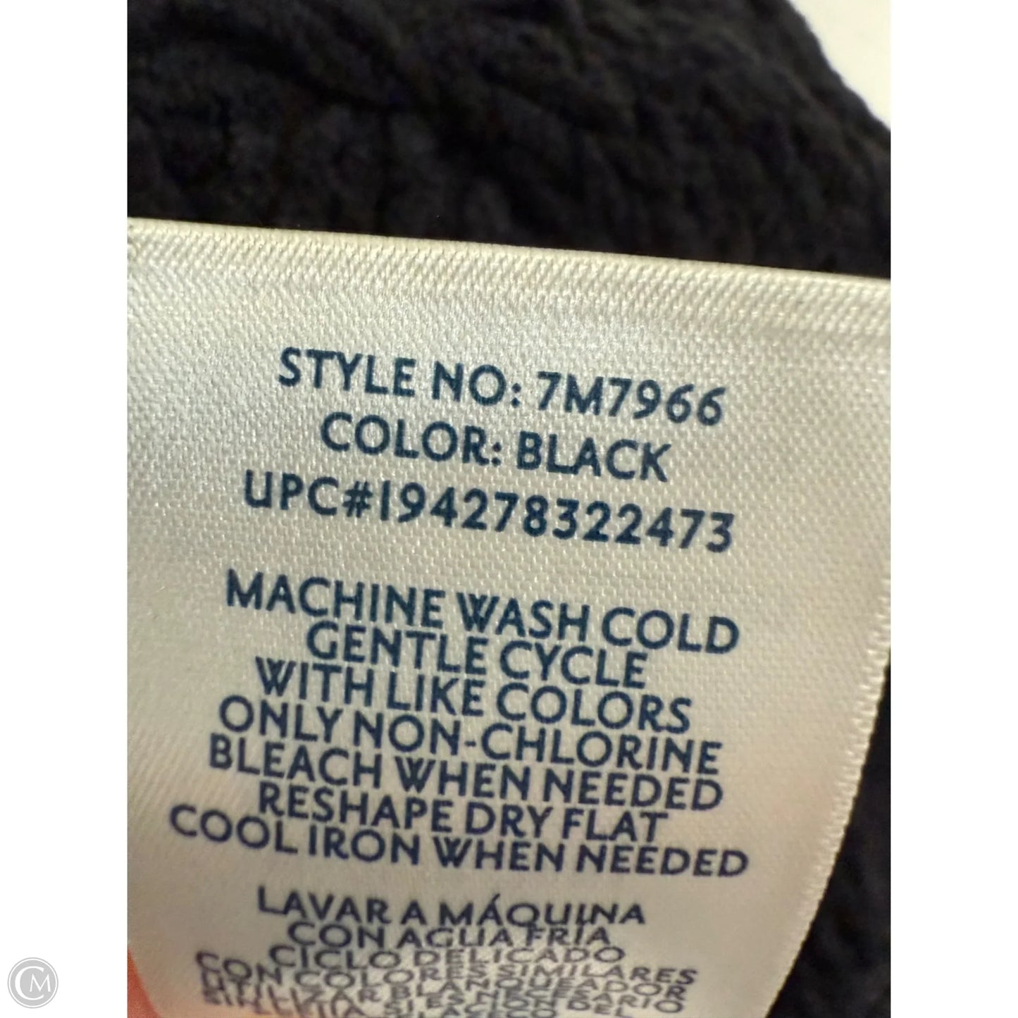 Sweater By Seven 7 In Black, Size: L